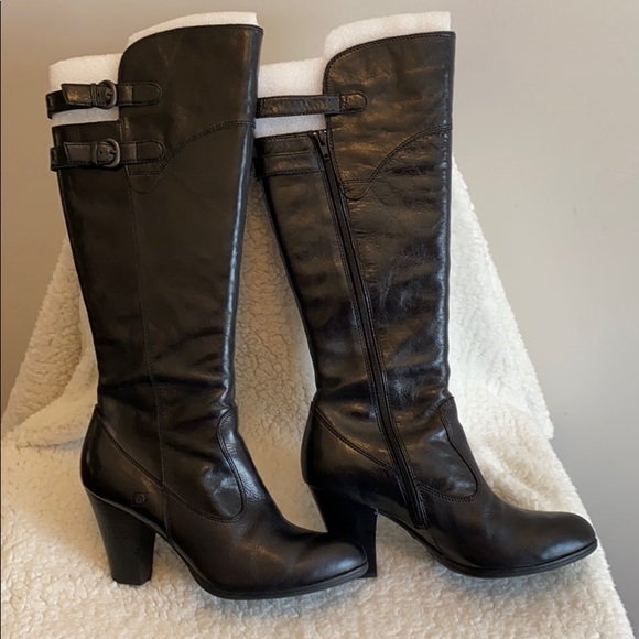 Ladies Born Leather Boots Black Sz 11M Like New! - Picture 4 of 14